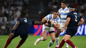 Emiliano Boffelli lors d'Angleterre-Argentine, Coupe du monde de rugby, 9 septembre 2023