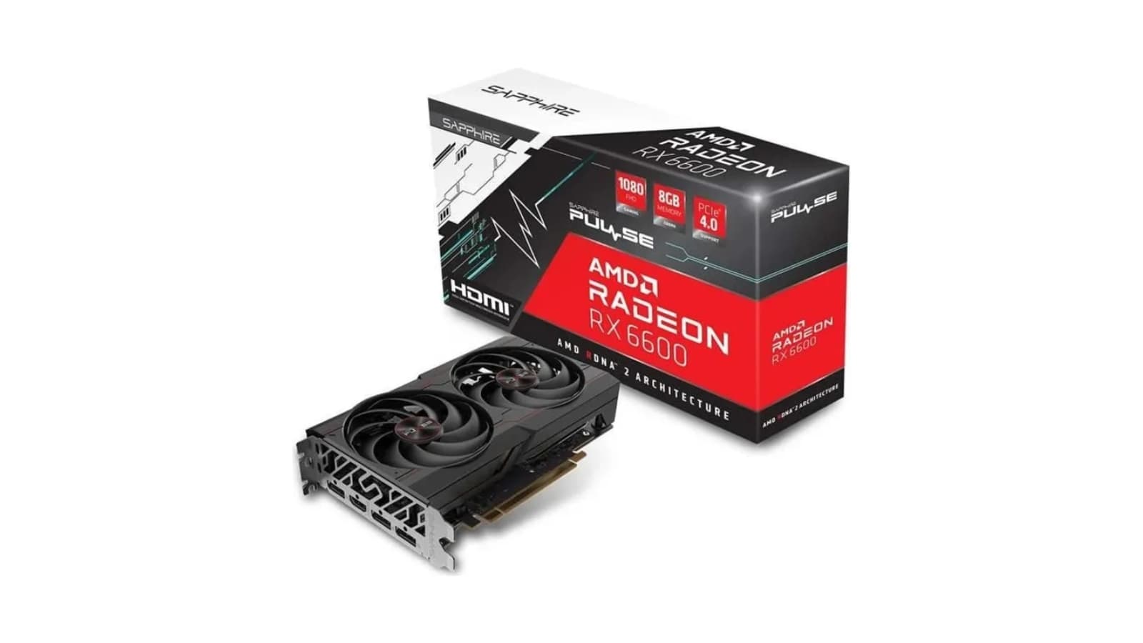Sapphire RX 6600 Pulse Gaming à 199,99€ au lieu de 229,99€