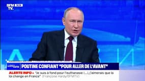 Ukraine: Vladimir Poutine confiant "pour aller de l'avant"