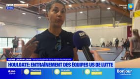 Houlgate: les équipes américaines de lutte des JO 2024 s'entraînent