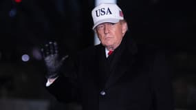 Donald Trump arrive à la Maison Blanche le 28 janvier 2026