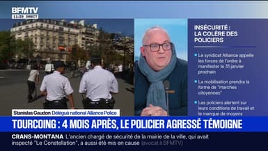 Colère des policiers: "17 agents de police sont agressés par jour" en France, assure Stanislas Gaudon (Alliance Police)