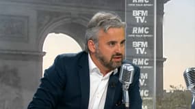Le député FI de Seine-Saint-Denis Alexis Corbière, le 20 avril 2018 sur BFMTV et RMC. 