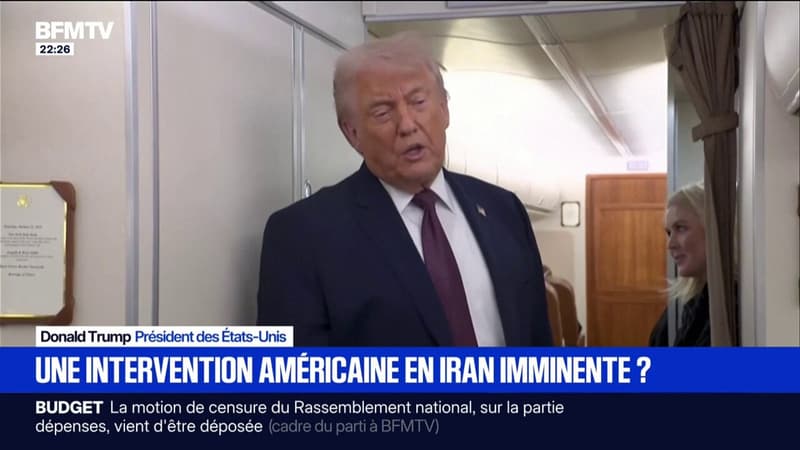 Donald Trump a déclaré que "beaucoup de navires" se dirigeaient vers l'Iran "au cas où"