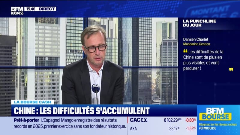 La bourse cash : "Les difficultés de la Chine sont de plus en plus visibles et vont perdurer" - 05/03