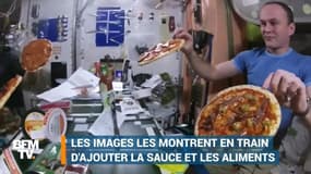 Ils s'essaient à la préparation de pizzas dans l'espace