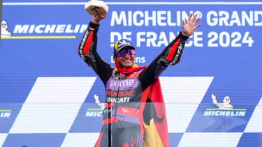 Jorge Martin, vainqueur du Grand Prix de France, le 12 mai 2024