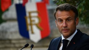 Emmanuel Macron à Bormes-les-Mimosas le 17 août 2023 
