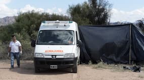 Sur les lieux du crash d'hélicoptères, le 10 mars 2015