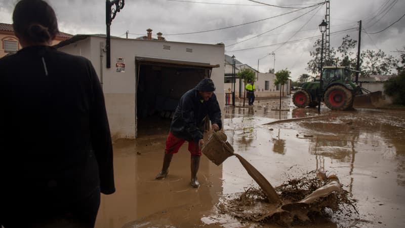 Tempête Laurence: les images des inondations en Espagne qui ont fait au moins un mort