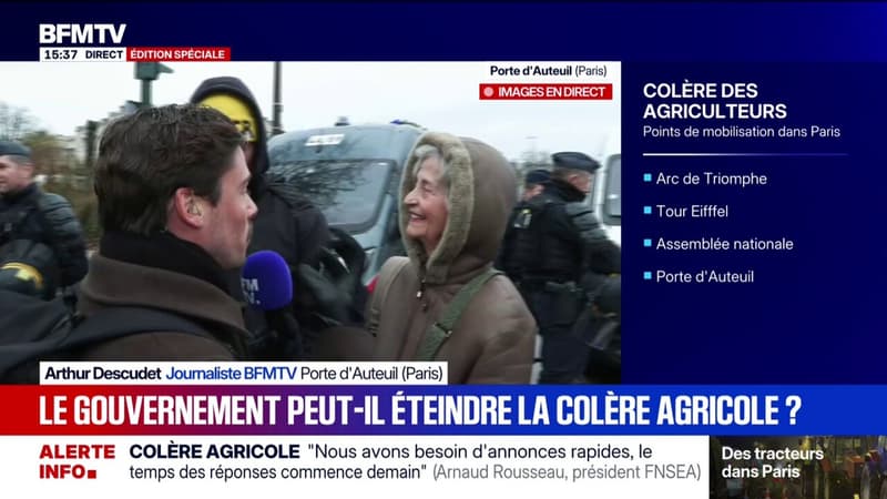 "Ils nous nourrissent": par solidarité, elle fait un don de 350 € aux agriculteurs venus à Paris