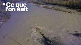 L'Eygues dans la Drôme en crue le 30 octobre 2025. 