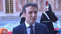 Emmanuel Macron à Versailles ce jeudi pour l'ouverture du sommet européen.