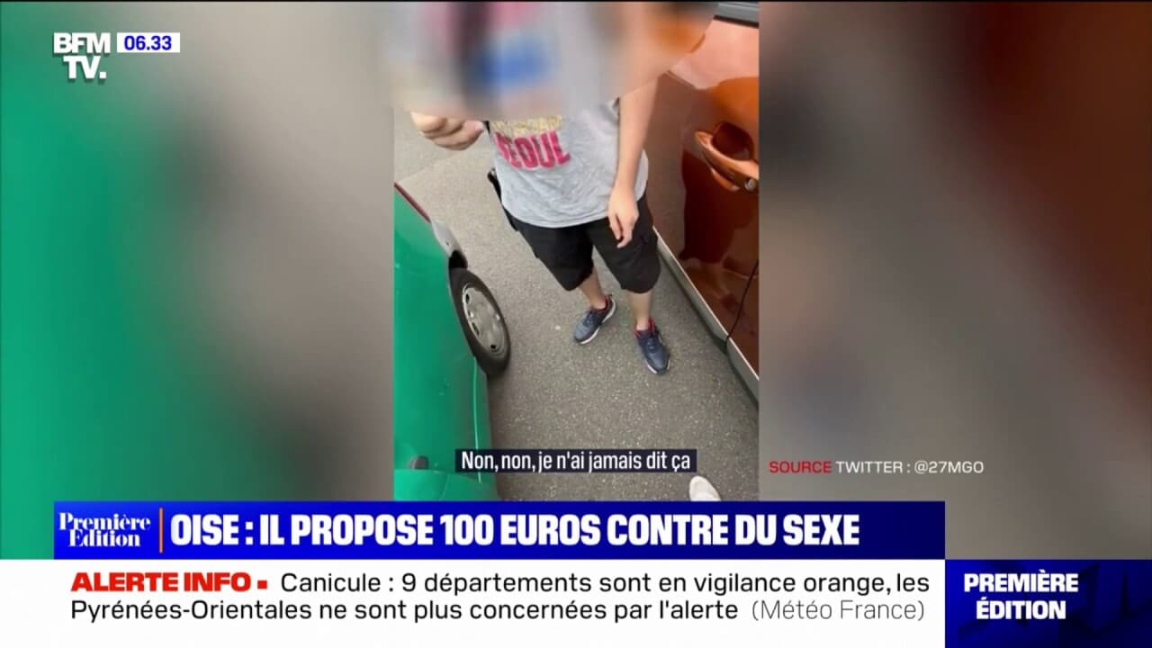 Oise: elle filme un homme lui proposant 100€ contre un rapport sexuel et  témoigne sur BFMTV