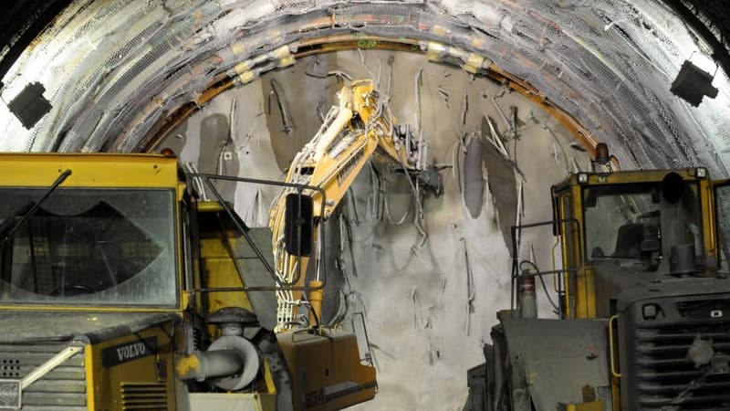 Chantier du projet de liaison Lyon-Turin