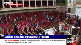 L'Assemblée nationale observe une minute de silence en hommage à Valéry Giscard d'Estaing