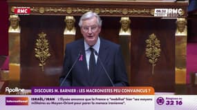 Discours de Michel Barnier: les macronistes peu convaincus?