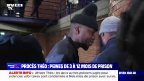 Affaire Théo: le policier auteur du coup de matraque qui a grièvement blessé le jeune homme à l'anus en 2017 condamné à un an de prison avec sursis