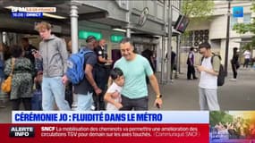 Cérémonie des JO: les spectateurs circulent avec fluidité dans le métro