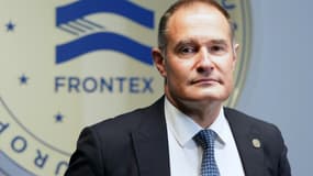 Fabrice Leggeri, chef de l'agence européenne des frontières Frontex, pose le 16 novembre 2021 au siège de l'organisme à Varsovie