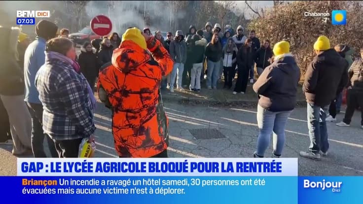 Blocage du lycée agricole des Éméyères à Gap ce lundi