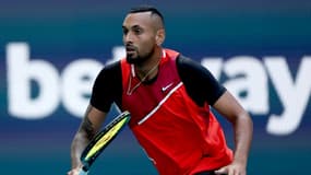 Nick Kyrgios tombeur d'Andrey Rublev à Miami, le 25 mars 2022 