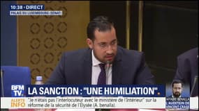 Benalla sur ses grades : "Le cadre d'emploi que j'occupais à l'Elysée coïncide avec le grade qui m'a été attribué. Ce sont les textes monsieur"