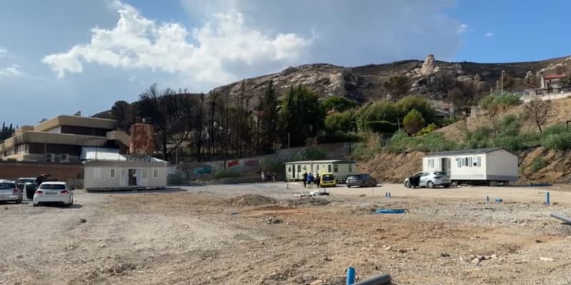Huit mobil-homes ont été installés pour les sinistrés de l'incendie de juillet à Marseille