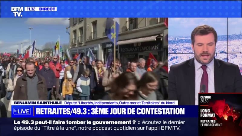 Benjamin Saint-Huile (Liot): « Cette motion de censure s’adresse directement au président de la République »