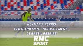 Neymar a repris l'entraînement "normalement", le Brésil respire