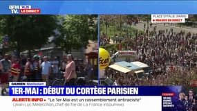  Manifestation du 1er-Mai: le cortège parisien s'élance
