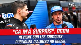 Formule 1 : "Ça m'a surpris", Ocon n'a pas compris les commentaires d'Alonso au Brésil