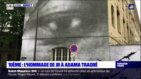 Paris: le "street artist" JR rend hommage à Adama Traoré avec une fresque dans le 10e arrondissement