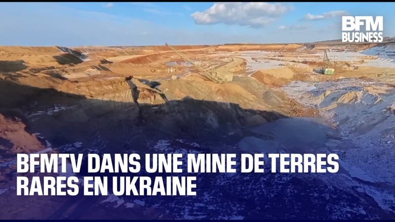 BFMTV dans une mine de terres rares en Ukraine