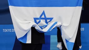 Illustration du drapeau d'Israël aux Jeux olympiques de Tokyo