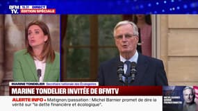 Michel Barnier à Matignon: "Nous sommes passés du front républicain à l'affront républicain", réagit Marine Tondelier (les Écologistes)