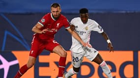 Vinicius lors de Real Madrid-Liverpool