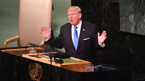 Le président américain Donald Trump, le 19 septembre 2017 à l'ONU, à New York. 