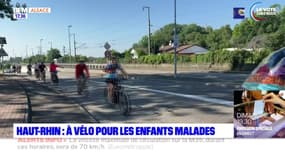 Haut-Rhin: un tour cycliste solidaire traverse le département pour récolter des fonds destinés aux enfants malades