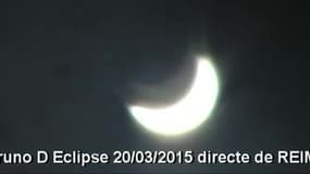 Eclipse vue de Reims le 20 mars 2015 - Témoins BFMTV