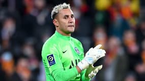 Le gardien costaricien Keylor Navas avec le PSG, à Lens le 4 décembre 2021