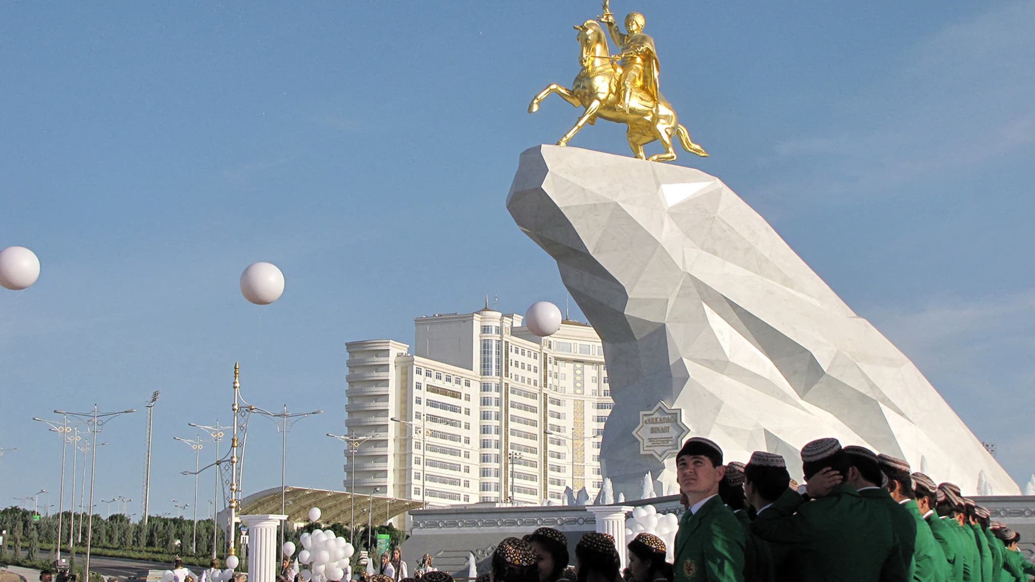 La ville d'Achgabat, capitale du Turkménistan - Image d'illustration 