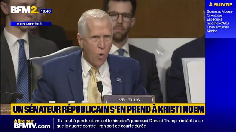 "Un désastre": un sénateur républicain s'en prend à la secrétaire à la Sécurité intérieure, à propos des méthodes de l'ICE