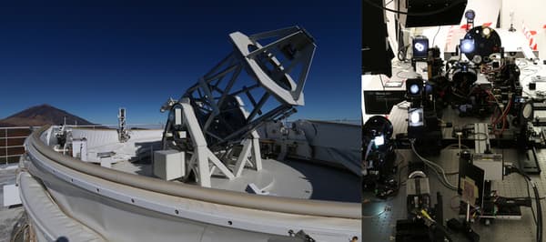 Le télescope GREGOR situé à l'observatoire du Teide, dans les îles Canaries. Le télescope GREGOR situé à l'observatoire du Teide, dans les îles Canaries.