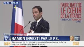 Le discours d'investiture de Benoît Hamon