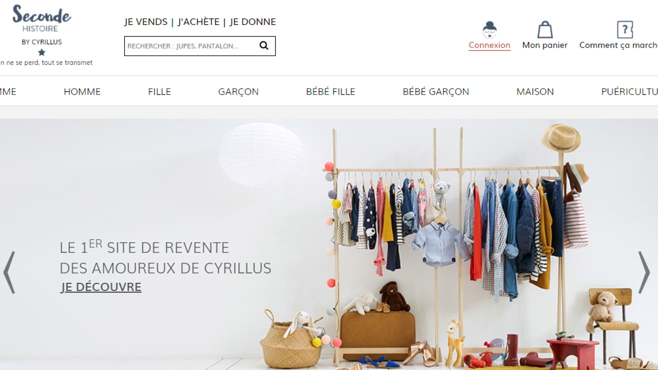 Seconde Histoire, le site internet de Cyrillus qui héberge les annonces des particuliers Seconde Histoire, le site internet de Cyrillus qui héberge les annonces des particuliers