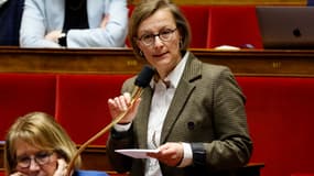 La députée Stella Dupont à l'Assemblée nationale, le 14 février 2023
