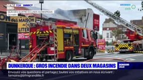 Incendie à Dunkerque: 2000 m2 ravagés par les flammes