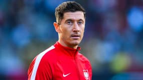 Robert Lewandowski avec la Pologne, le 8 juin 2022