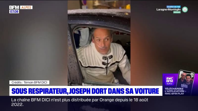 Sisteron: sous respirateur et sans logement, il dort dans sa voiture depuis deux mois